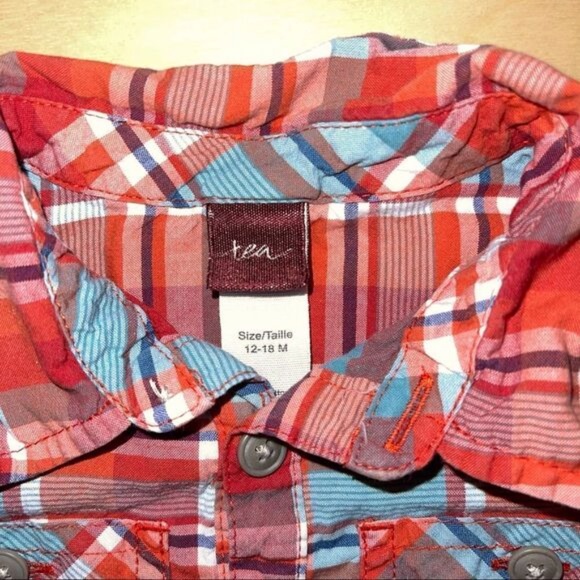 Tea Collection Baby Plaid Romper - Picture 6 of 6